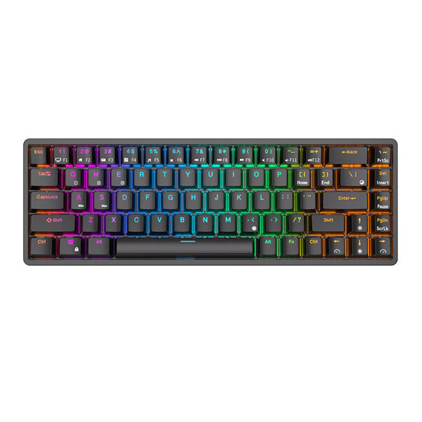 Wireless mechanical keyboard Royal Kludge RK837 RGB, Brown switch (black)