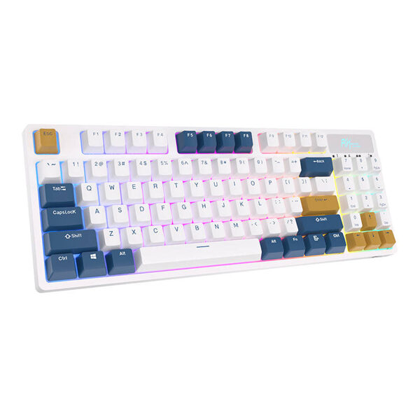 Wireless mechanical keyboard Royal Kludge RK89 RGB, Lemon switch (white)